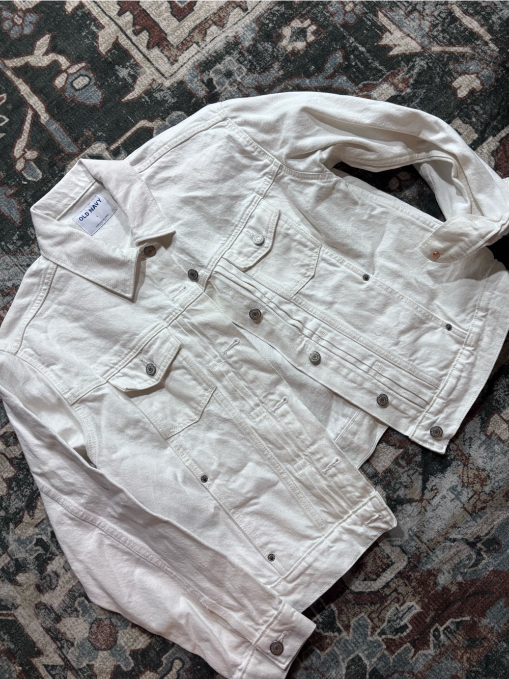 Old Navy White Denim Jacket